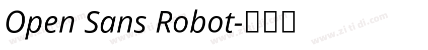 Open Sans Robot字体转换